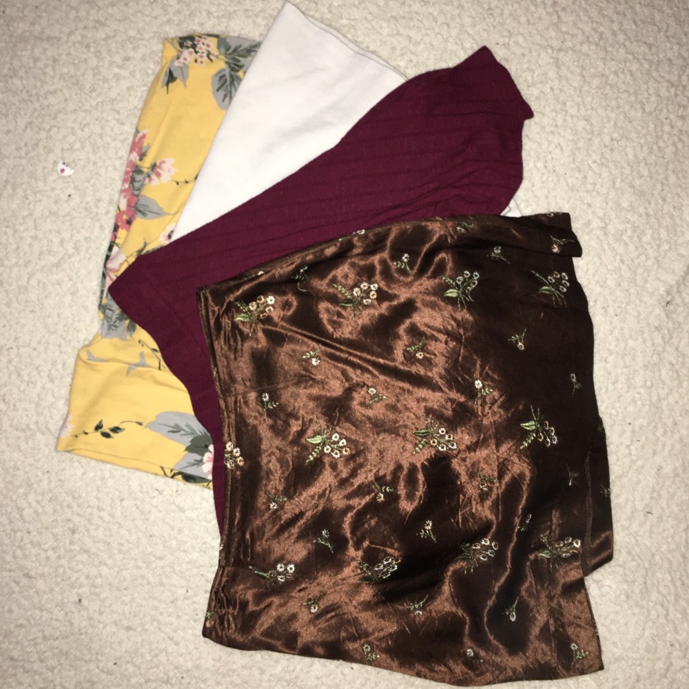 4 skirts various types